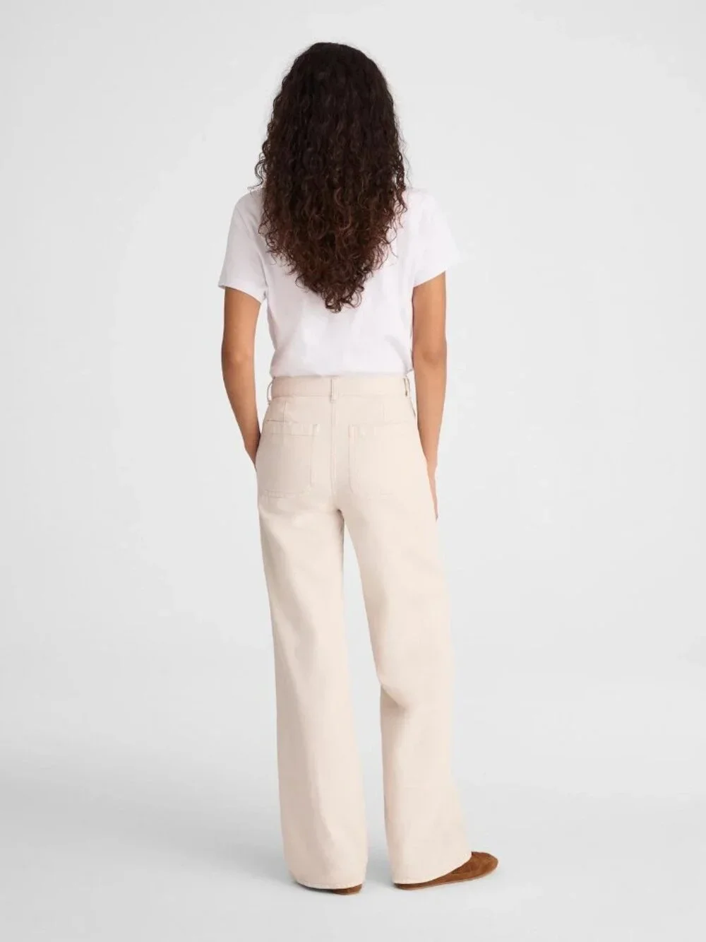 Madewell Cream Drawstring Ultimate Wide-Leg Pant W29 NWT